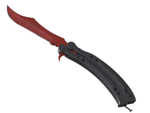 ★ StatTrak™ Butterfly Knife | Crimson Web (Minimal Wear)