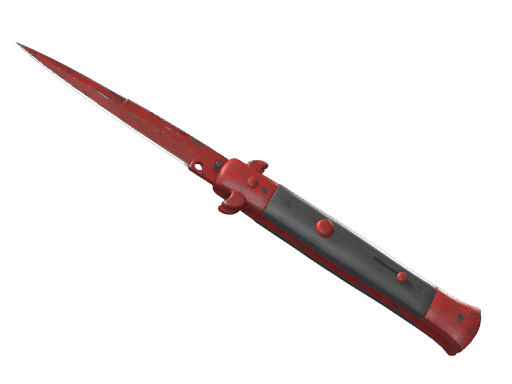★ Stiletto Knife | Crimson Web (Field-Tested)