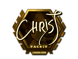 Sticker | chrisJ (Gold) | Krakow 2017