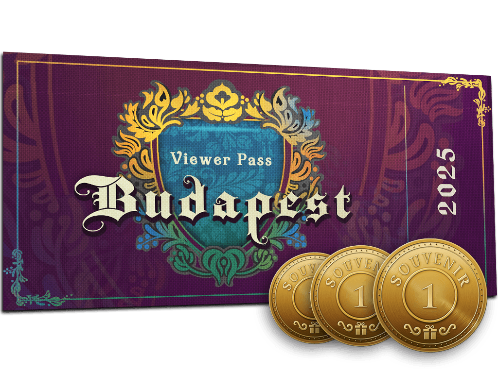 Budapest 2025 Viewer Pass + 3 Souvenir Tokens
