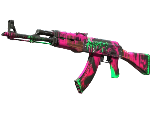 StatTrak™ AK-47 | Neon Revolution (Well-Worn)