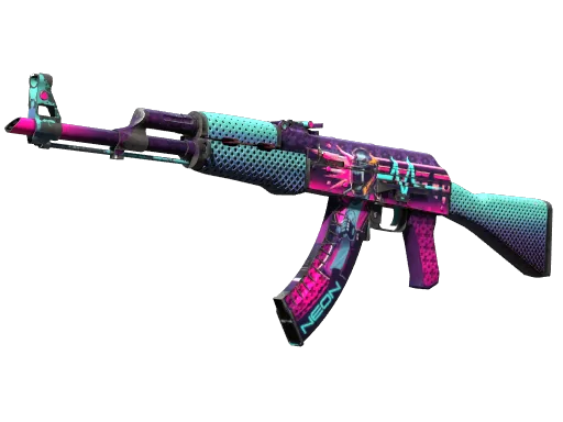 StatTrak™ AK-47 | Neon Rider (Well-Worn)