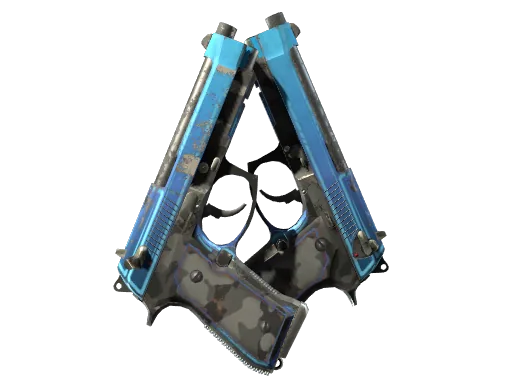 StatTrak™ Dual Berettas | Urban Shock (Well-Worn)