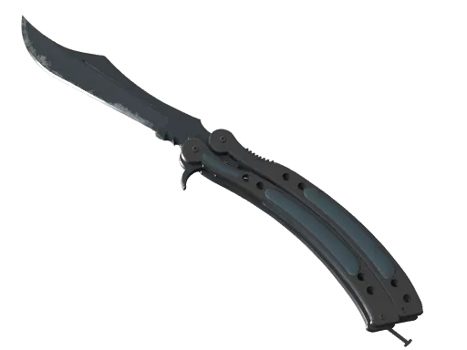 ★ StatTrak™ Butterfly Knife | Night (Well-Worn)