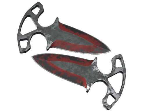 ★ Shadow Daggers | Crimson Web (Battle-Scarred)