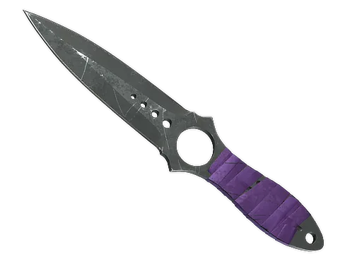 ★ StatTrak™ Skeleton Knife | Ultraviolet (Battle-Scarred)