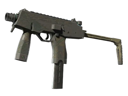 MP9 | Green Plaid (Battle-Scarred)