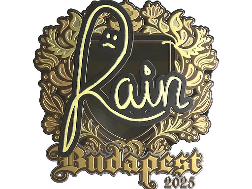 Sticker | rain (Gold) | Budapest 2025