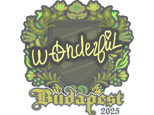 Sticker | w0nderful | Budapest 2025