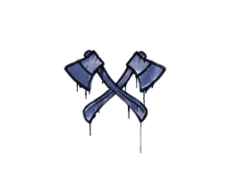 Sealed Graffiti | X-Axes (SWAT Blue)