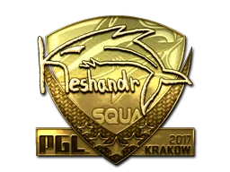Sticker | keshandr (Gold) | Boston 2018