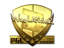 Sticker | wayLander (Gold) | Boston 2018
