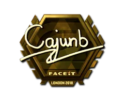 Sticker | cajunb (Gold) | London 2018