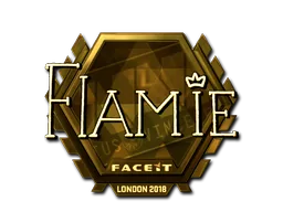 Sticker | flamie (Gold) | Krakow 2017