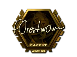 Sticker | f0rest (Gold) | Berlin 2019