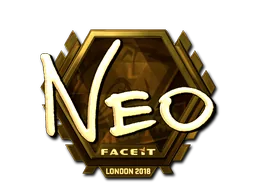 Sticker | NEO (Gold) | Boston 2018