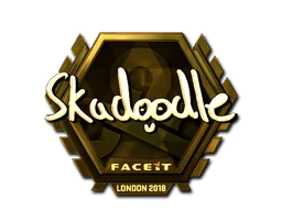 Sticker | Skadoodle (Gold) | Krakow 2017