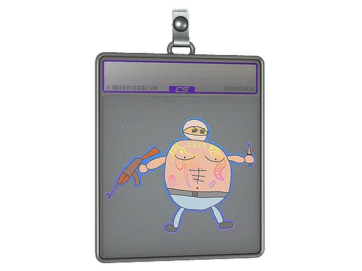 Sticker Slab | Poorly Drawn Terrorist (Holo)