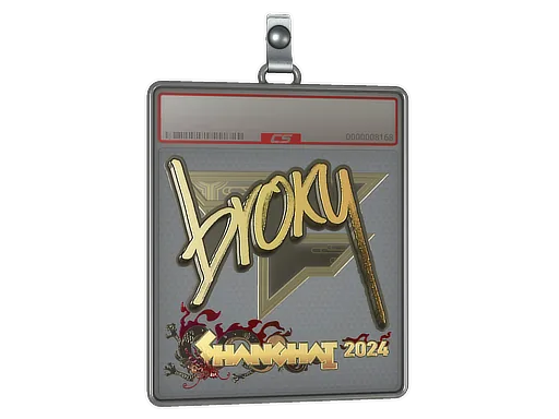 Sticker Slab | broky (Gold) | Budapest 2025