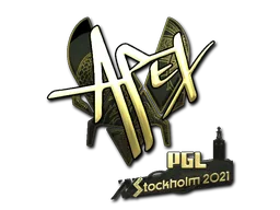 Sticker | apEX (Gold) | Antwerp 2022