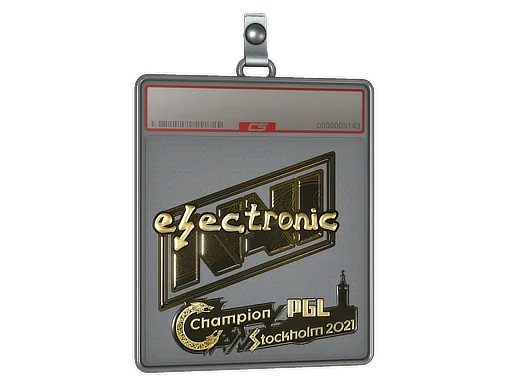 Sticker Slab | electroNic (Gold) | Stockholm 2021