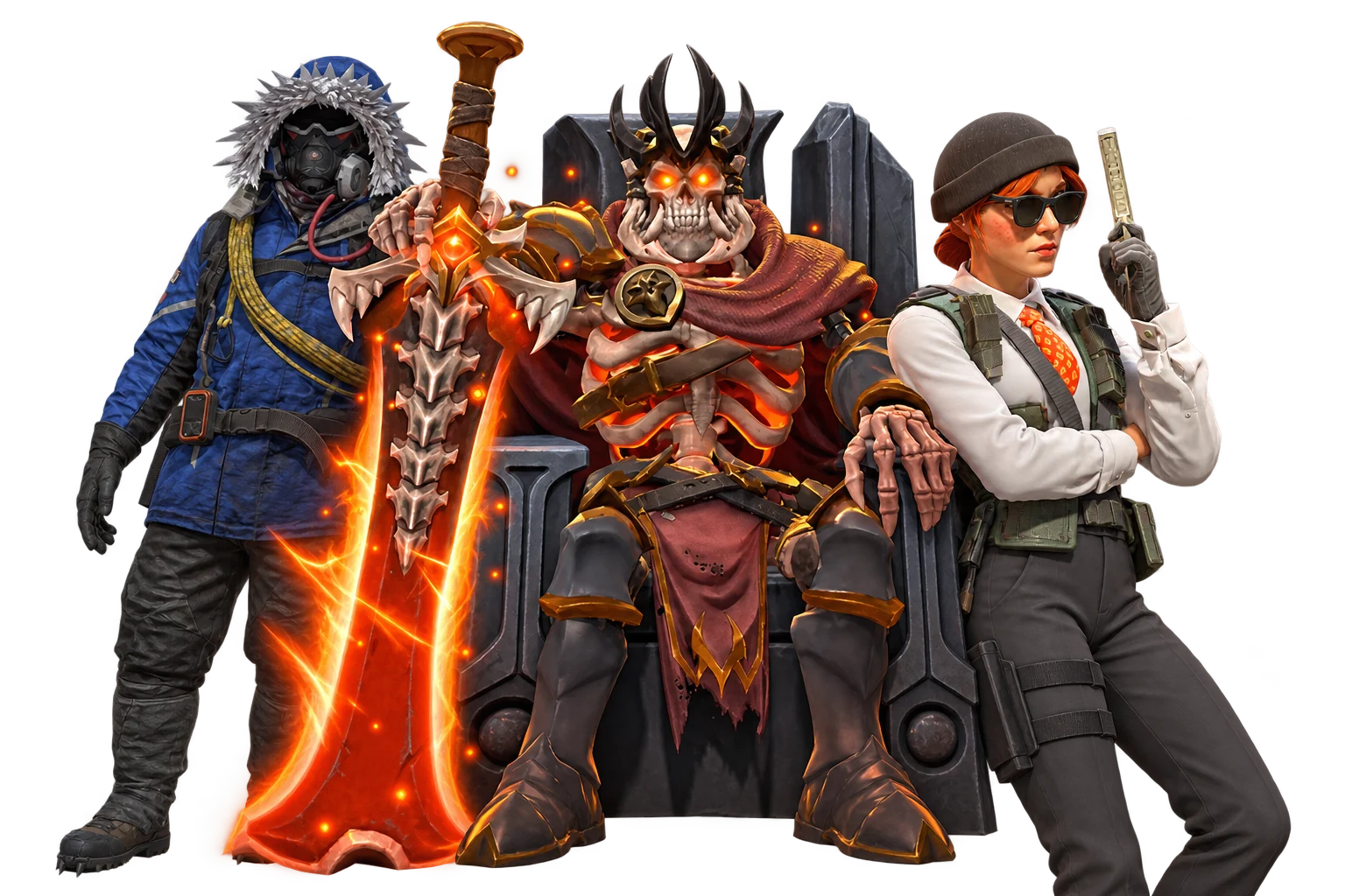 Wraith King arcana, Rust arctic explorer, and a CS2 agent