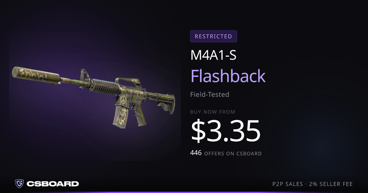 M4A1-S | Flashback (Field-Tested) — $4 | Buy CS2 | CSBoard