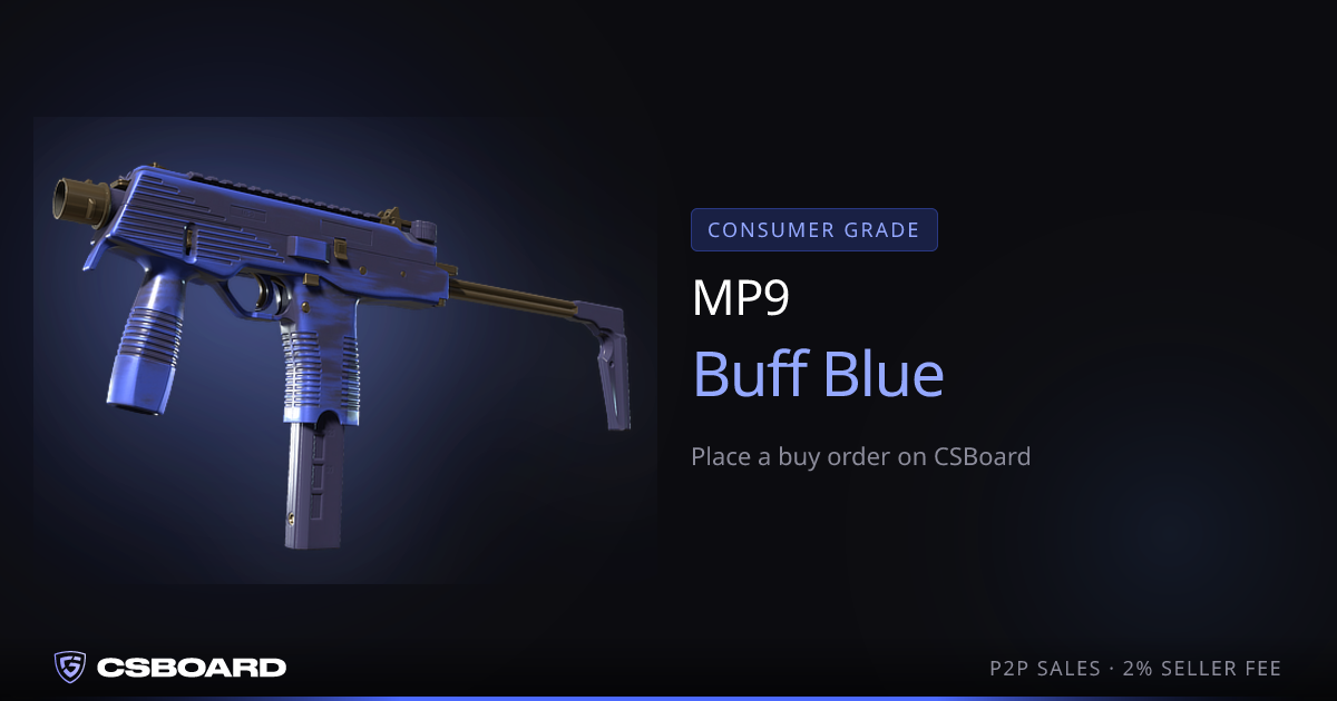 MP9 | Buff Blue — $0 | Buy CS2 | CSBoard