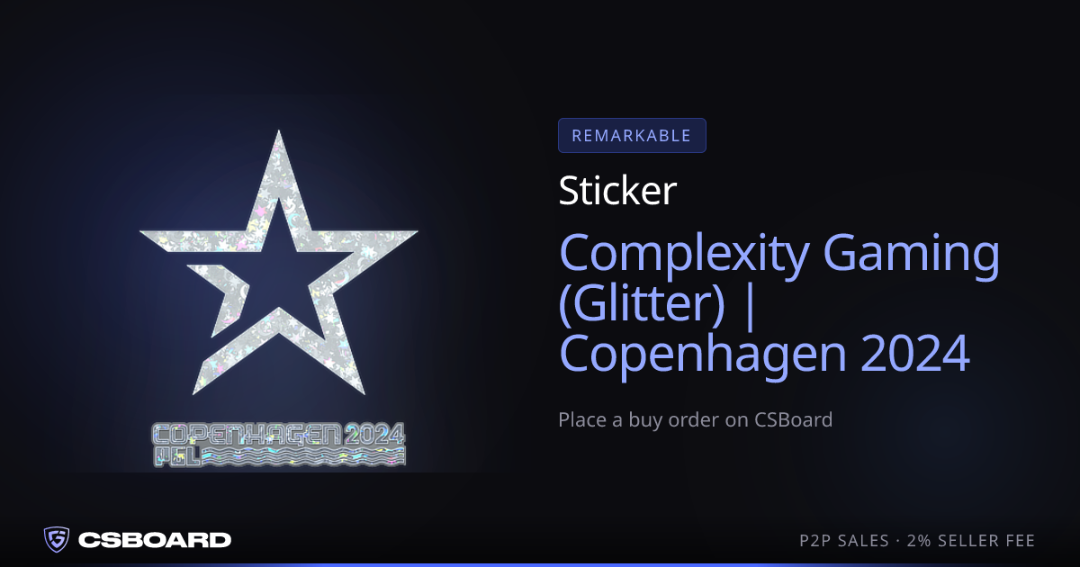 Sticker — Complexity Gaming (Glitter) — Copenhagen 2024 from $0.24 ...