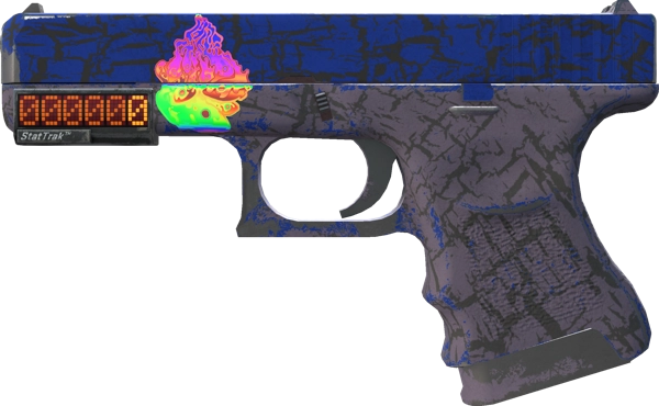 StatTrak™ Glock-18 | Blue Fissure