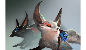 Unusual Jin and Yin Fox Spirits