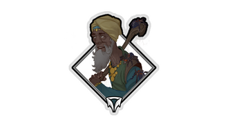 Gold Crownfall Sticker - Philip
