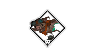 Gold Crownfall Sticker - Sniffy